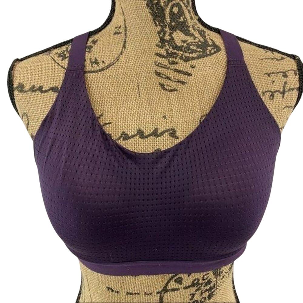 Victoria's Secret Sport Dark Purple Lightweight Cross Back 34D